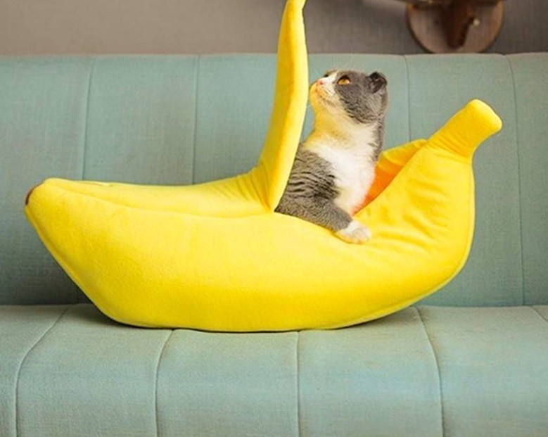 寵物用品 香蕉造型 睡袋 貓窩狗窩