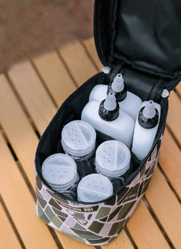戶外露營7件組調味瓶收納包