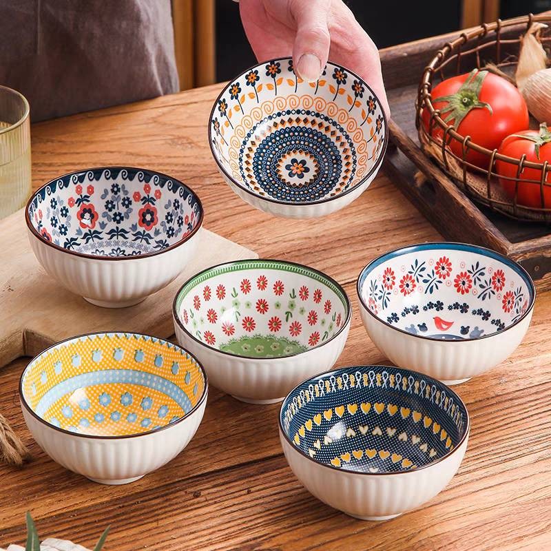 新中式花滿圓 6入陶瓷碗禮盒