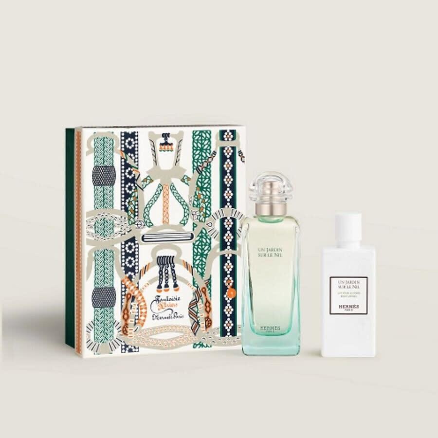 HERMES 愛馬仕 尼羅河花園中性淡香水禮盒(淡香水100ml+身體乳80ml)