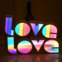 LOVE英文字母装饰小夜灯