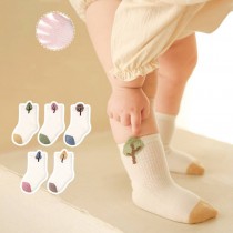 多色泡泡樹寶寶襪(5雙一組)