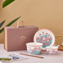 鬱金香兔 陶瓷餐具套裝組禮盒