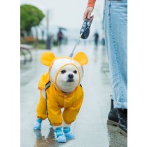 《現貨》黃色小熊寵物造型雨衣(L號)